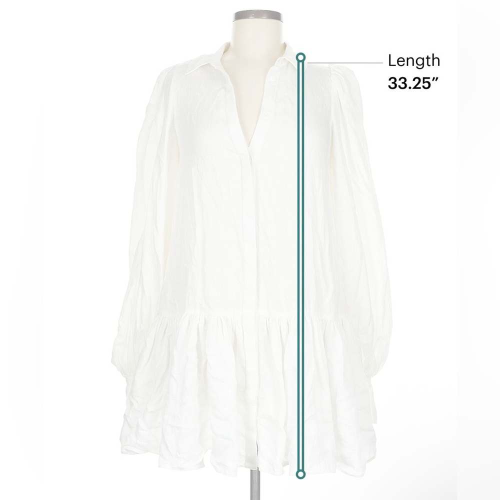 Acler Sherwood Dress in White - Size S - Picture 8 of 13